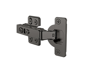 AJ39 3-way Hinge with integrated 4-hole plate